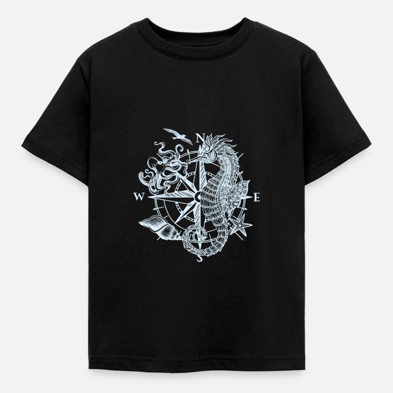 Compass - Kids' T-Shirt - black