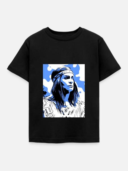 Winnetou - Kinder T-Shirt - Schwarz