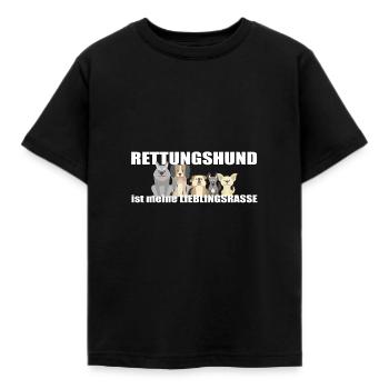 Rettungshund ist meine Lieblingsrasse Geschenkidee - Kinder T-Shirt - Schwarz - Vorne - AI Model Kid Female (0cm)