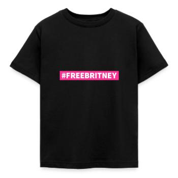 Free Britney - Kids' T-Shirt - black - Front - AI Model Kid Female (0cm)