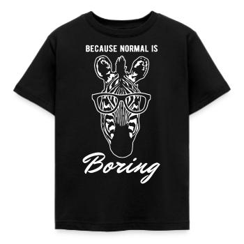 Zebra - Kinder T-Shirt - Schwarz - Vorne - AI Model Kid Female (0cm)