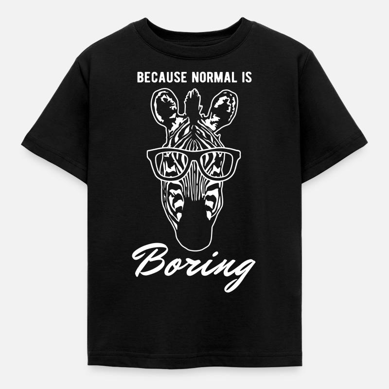 zèbre - T-shirt Enfant - noir