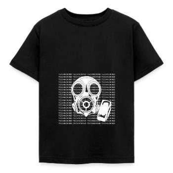 Techno - Techno music Symbol - Kinder T-Shirt - Schwarz - Vorne - AI Model Kid Female (0cm)