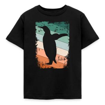 Penguin Penguins - Kids' T-Shirt - black - Front - AI Model Kid Female (0cm)