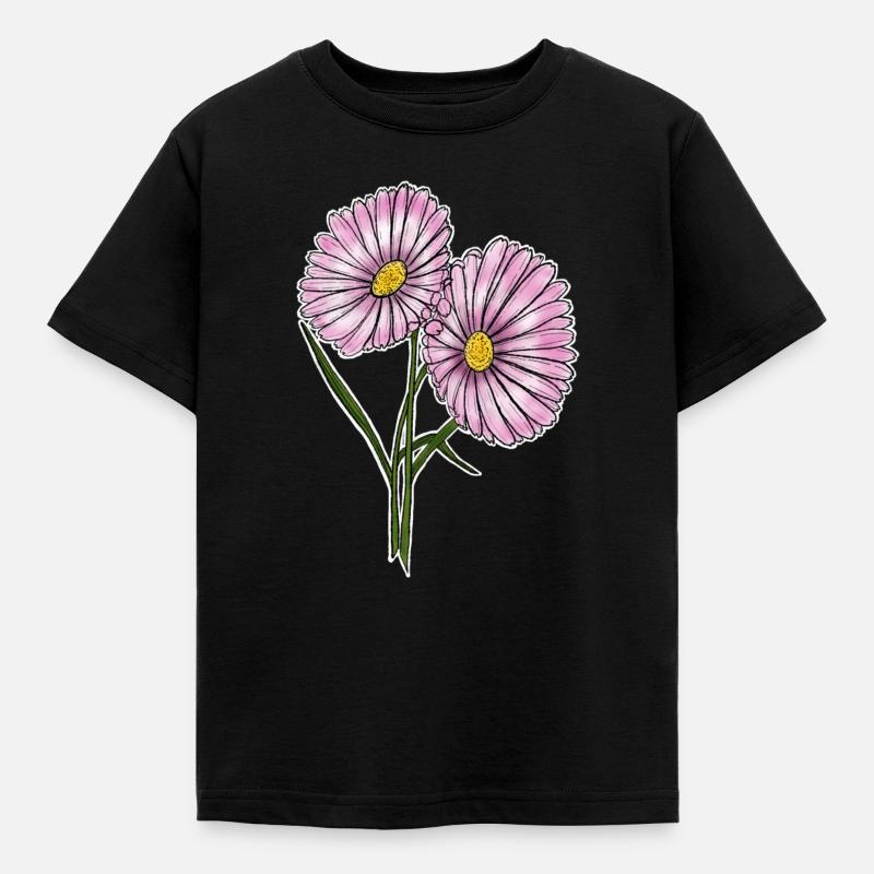 Daisy - Kids' T-Shirt - black
