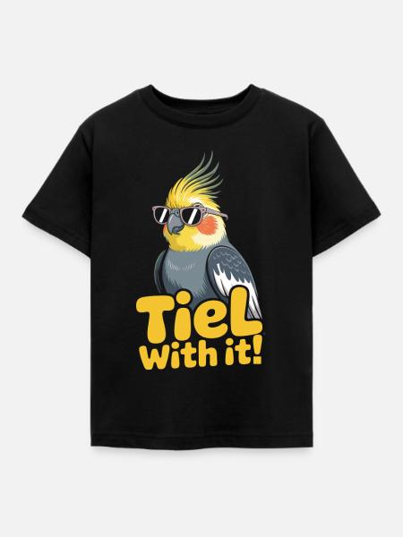 Nymphensittich Humor Vogel - Kinder T-Shirt - Schwarz