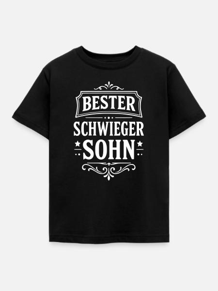 Bester Schwiegersohn Geschenk von Schwiegereltern - Kinder T-Shirt - Schwarz