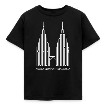 Kuala Lumpur, Malaysia Tour Touristen Malaysia - Kinder T-Shirt - Schwarz - Vorne - AI Model Kid Female (0cm)