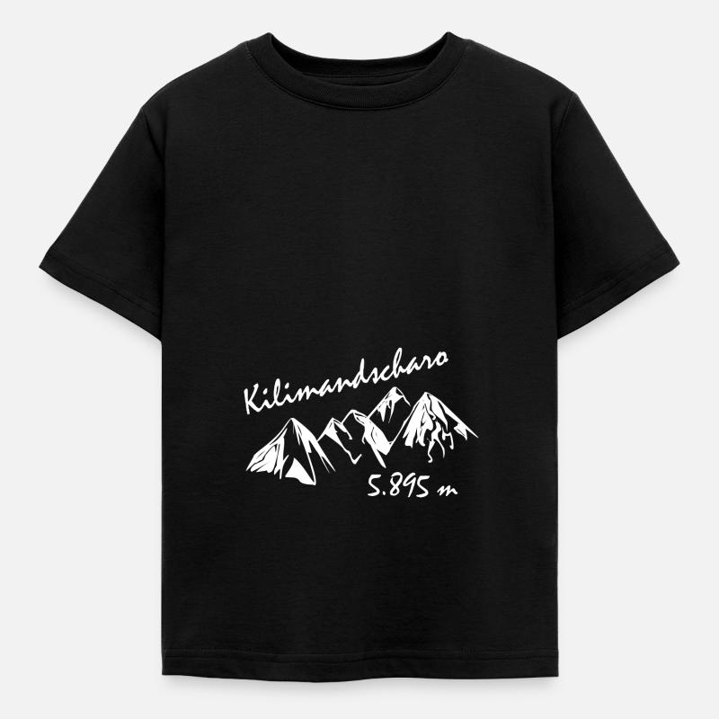Kilimandscharo - Kinder T-Shirt - Schwarz