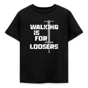 Pogo Stick Walking Lossers Xpogo - Kinder T-Shirt - Schwarz - Vorne - AI Model Kid Female (0cm)