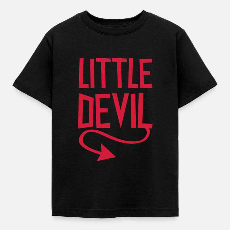 Little Devil - Kinder T-Shirt - Schwarz