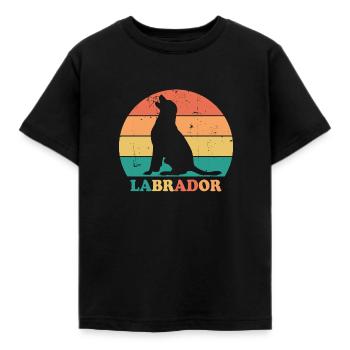 Labrador chien race - T-shirt Enfant - noir - Devant - AI Model Kid Female (0cm)
