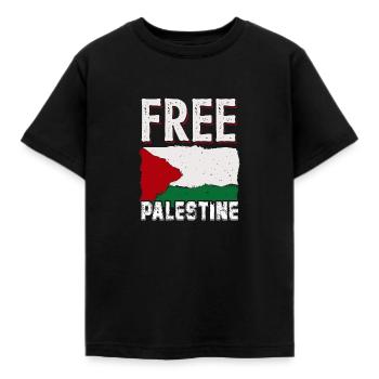 Palestina - Maglietta per bambini - nero - Fronte - AI Model Kid Female (0cm)