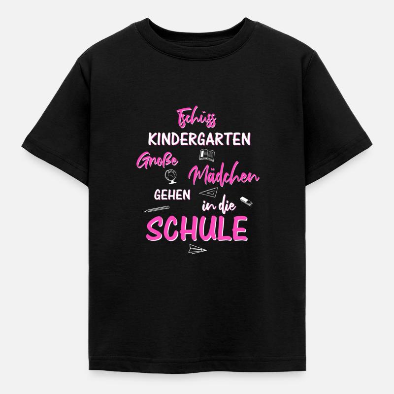 Tschüss Kindergarten - Kinder T-Shirt - Schwarz
