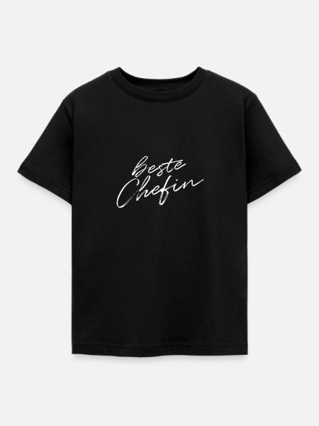 Beste Chefin - Kinder T-Shirt - Schwarz
