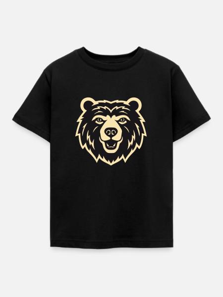 Der Wächter des Waldes - Kinder T-Shirt - Schwarz