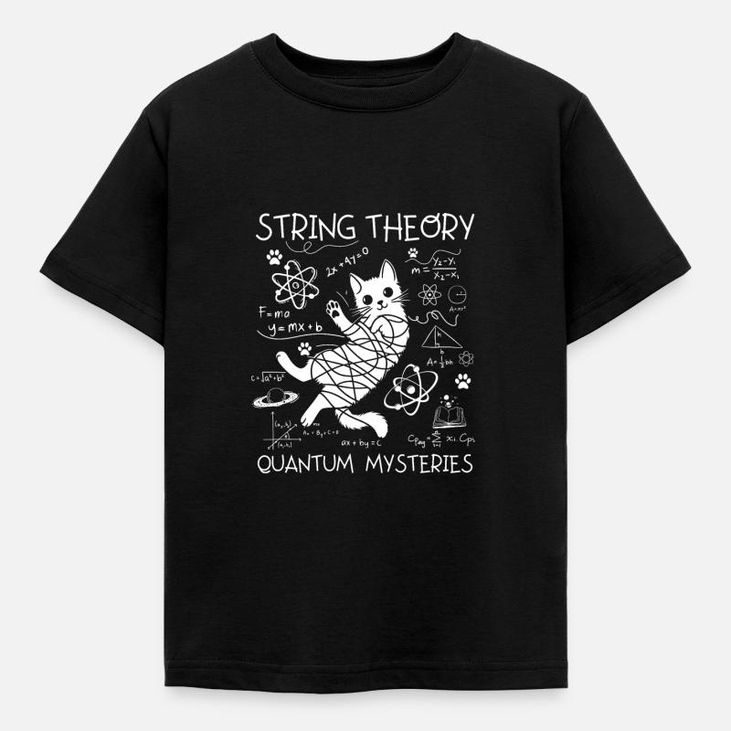 String theory - Kids' T-Shirt - black