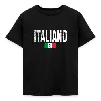 Italiener, Italienisch, Typisch - Kinder T-Shirt - Schwarz - Vorne - AI Model Kid Female (0cm)