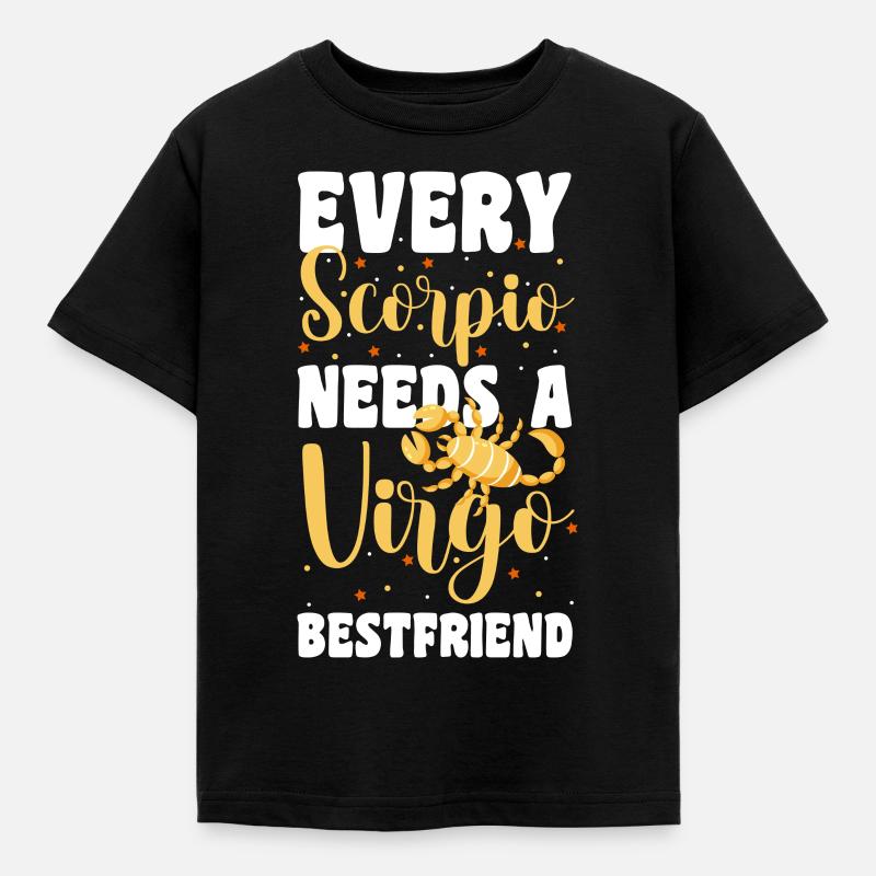 Sternzeichen Astrologie Astro - Kinder T-Shirt - Schwarz