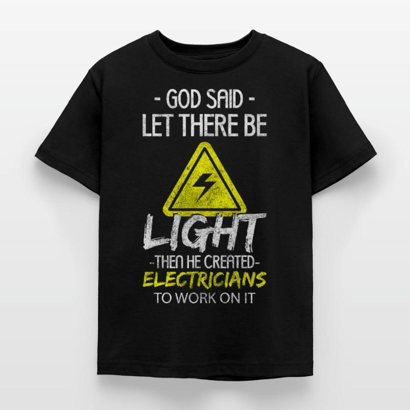 Electronics Technician Craft Watt Work Kids' T-Shirt