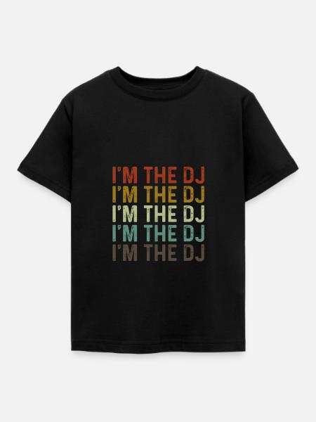 Ich bin der DJ DJ - Kinder T-Shirt - Schwarz