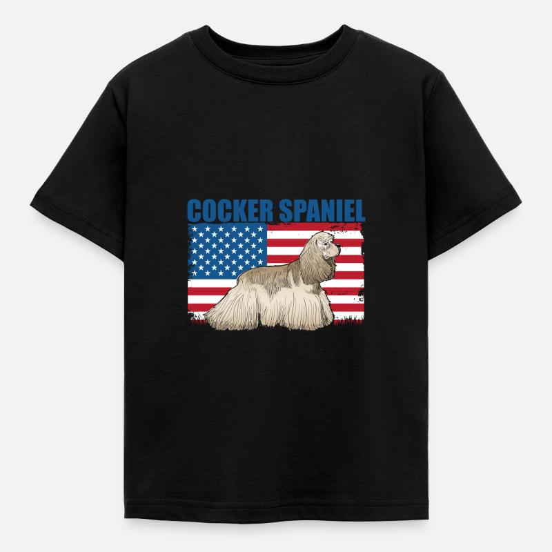 Cocker Spaniel - Kids' T-Shirt - black