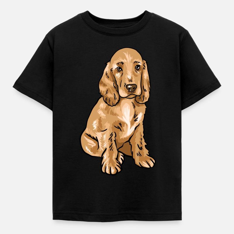 Cocker Spaniel - Kids' T-Shirt - black