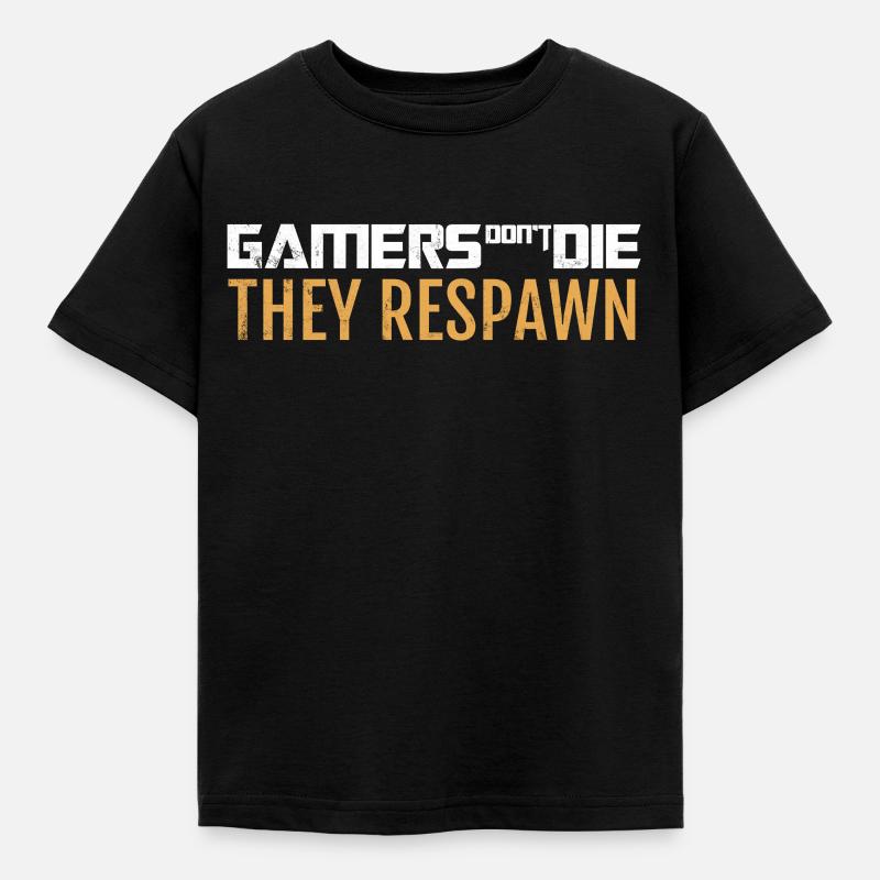 Gamer - Zocken - Nerd - Geek - Geschenk - Børne-T-shirt - sort