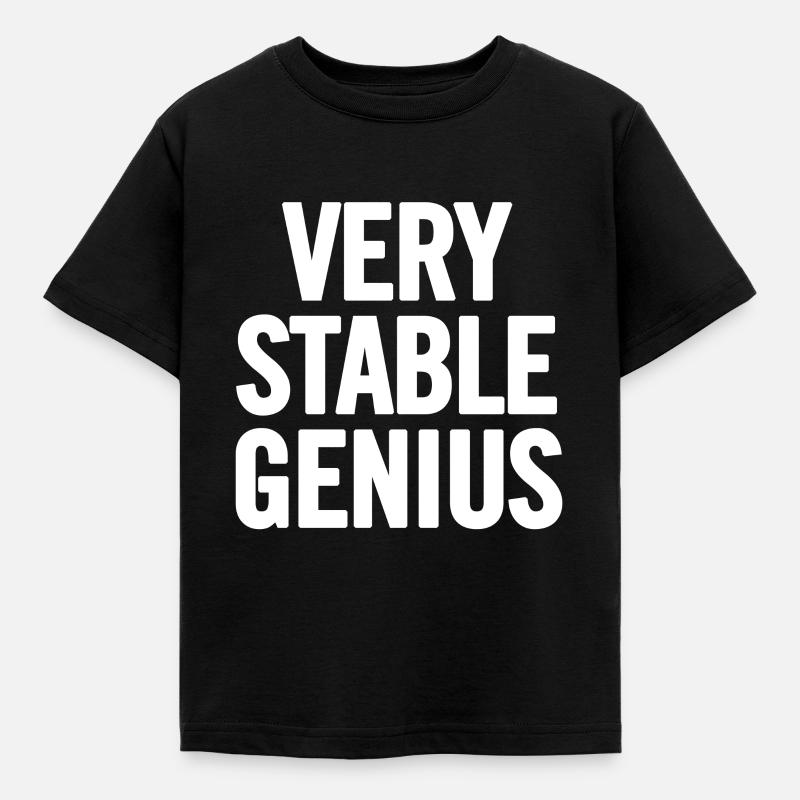 Very Stable Genius Blanc - T-shirt Enfant - noir
