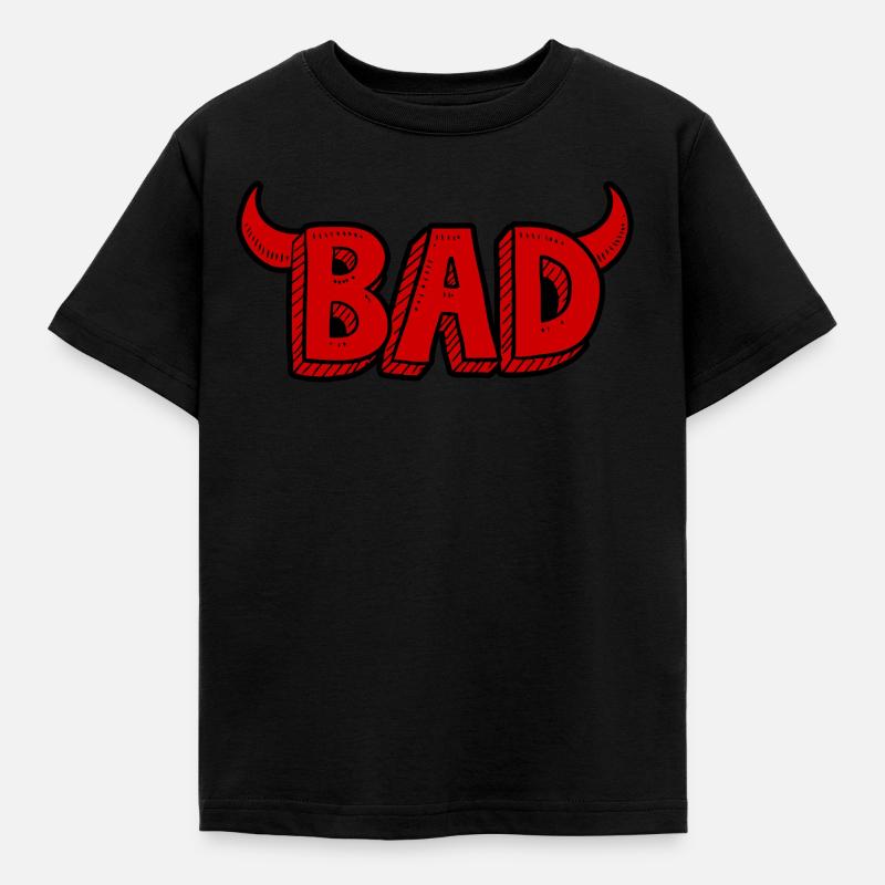 Bad or evil - Kids' T-Shirt - black
