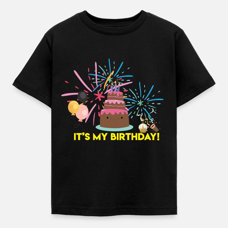 It's My Birthday - Kinder T-Shirt - Schwarz