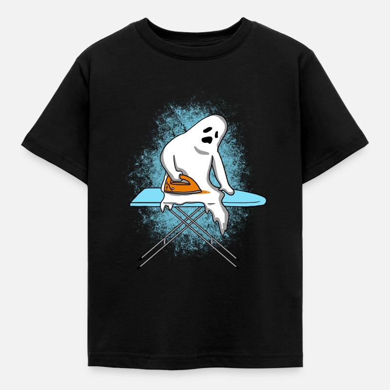 Halloween / Ghost / Gift - Kids' T-Shirt - black