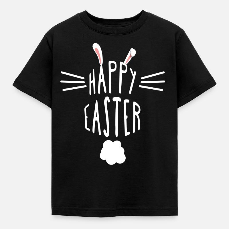 Happy Easter - Easter T-Shirt - Easter Bunny Gift - Kids' T-Shirt - black