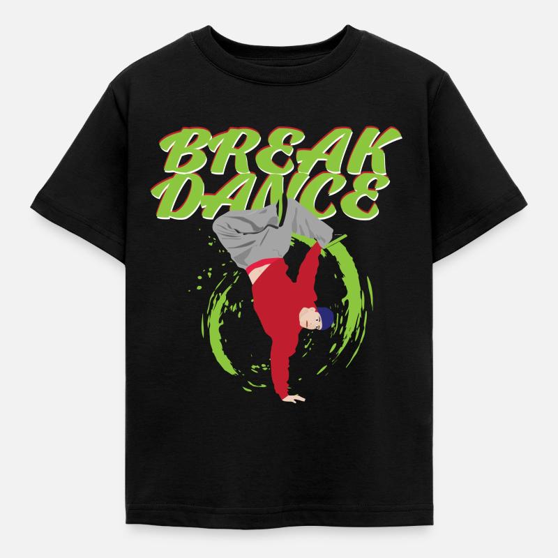 Breakdance - Kinder T-Shirt - Schwarz