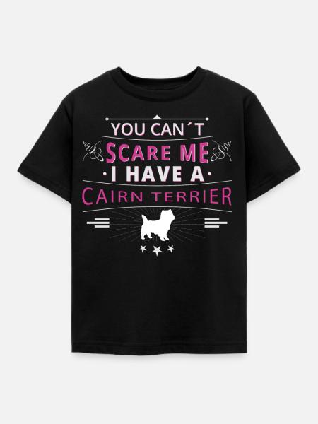 Cairn Terrier scare - Kinder T-Shirt - Schwarz