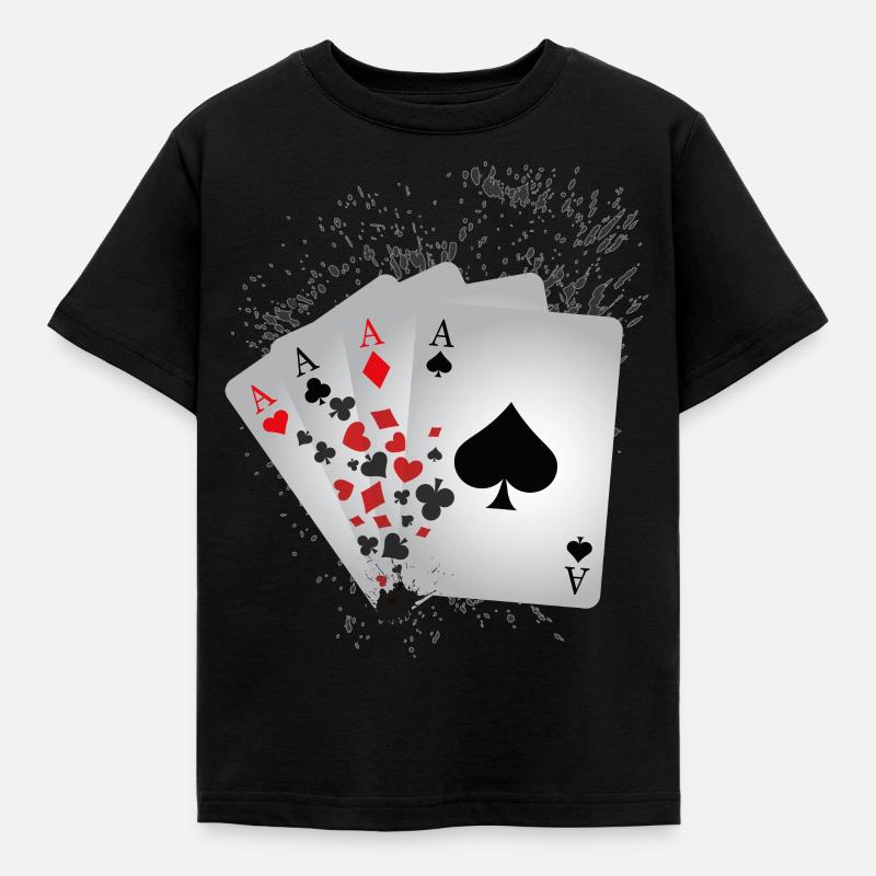 4 Aces - T-shirt Enfant - noir