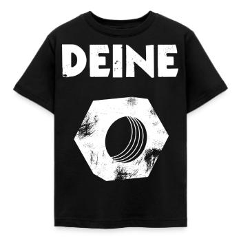 Deine Mutter Mechaniker Schrauber Geschenk - Kinder T-Shirt - Schwarz - Vorne - AI Model Kid Female (0cm)