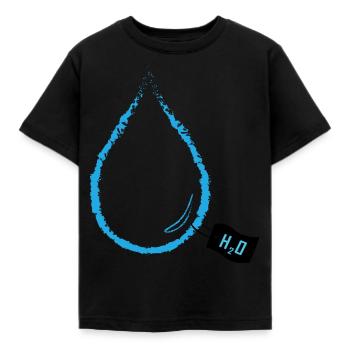 HzweiO - gouttes - T-shirt Enfant - noir - Devant - AI Model Kid Female (0cm)