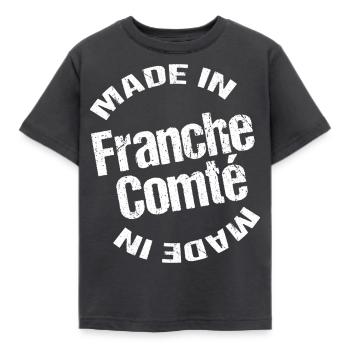 Made in Franche Comté blc - T-shirt Enfant - charbon - Devant - AI Model Kid Female (0cm)