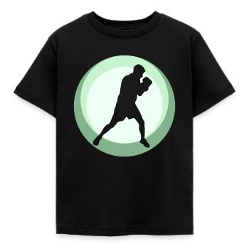 Boxen Boxer Gloves - Kinder T-Shirt - Schwarz - Vorne - AI Model Kid Female (0cm)