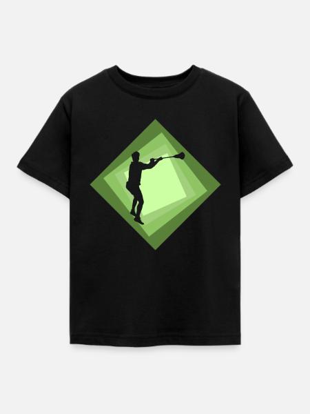 LSM Lacrosseschläger - Kinder T-Shirt - Schwarz