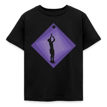 Volleyballer Beachvolleyball Beachball - Kinder T-Shirt - Schwarz - Vorne - AI Model Kid Female (0cm)