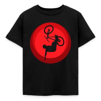 Trail BMX - Kinder T-Shirt - Schwarz - Vorne - AI Model Kid Female (0cm)