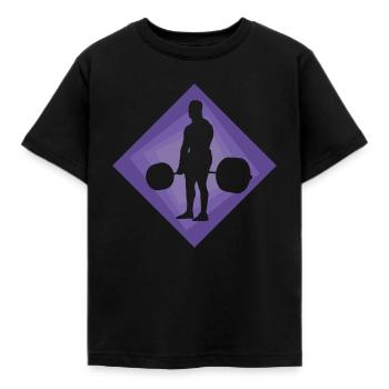 Deadlift Weight Training Gym - T-shirt Enfant - noir - Devant - AI Model Kid Female (0cm)