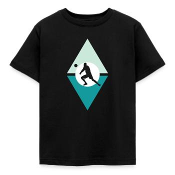 Volleyball Beachball Beachvolleyball - Kinder T-Shirt - Schwarz - Vorne - AI Model Kid Female (0cm)