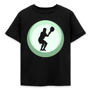 Lacrosse Intercrosse Lacrosse Raquette - T-shirt Enfant - noir - Devant - AI Model Kid Female (0cm)