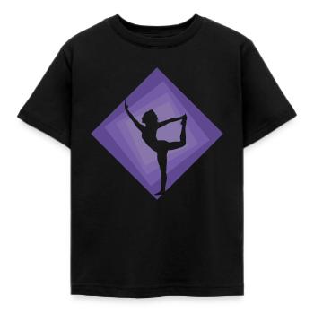 Mantra Sonnengruß Barre - Kinder T-Shirt - Schwarz - Vorne - AI Model Kid Female (0cm)