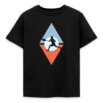 Joueurs de tennis - T-shirt Enfant - noir - Devant - AI Model Kid Female (0cm)