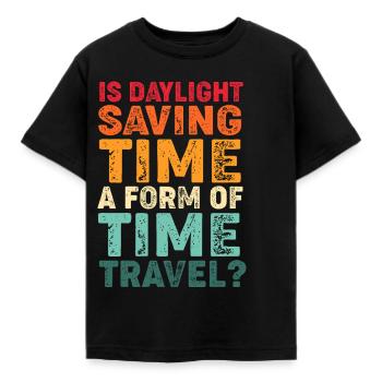 Voyage dans le temps - T-shirt Enfant - noir - Devant - AI Model Kid Female (0cm)