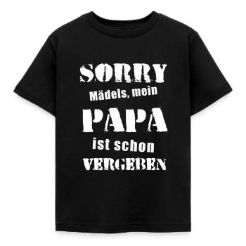 Mein Papa! - Kinder T-Shirt - Schwarz - Vorne - AI Model Kid Female (0cm)